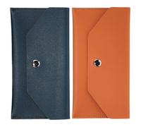 VALICLUD 2pcs Mini Envelope Wallet Fake Leather Cash Organizer Budget Pouch for Travel Daily Use Compact Financial Planning Money Holder