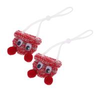 VALICLUD 2pcs Mini Knitted Hamster Hat Pet Costume for Small Animals Cute Lizard Accessories Cord Lock Adorable Craft Supplies