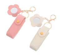 VALICLUD 2pcs Mini Lipstick Storage Box for Purse Travel Makeup Case Mirror Portable Lipstick Holder Organizer for Daily Use Outings