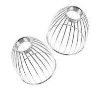 VALICLUD 2pcs Mini Metal Birdcage Lampshade Cage Drum Pendant Light Fixture with Wrought Iron Mesh Design Space Saving Vintage Industrial Ceiling Shade for Bulbs Bedroom Dining Room