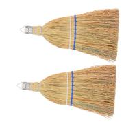 VALICLUD 2PCS Mini Straw Whisks Brooms Compact Handheld Desktop Sweepers for Indoor Furniture Floors Office Desks Portable Lightweight Brush for Efficient Cleaning