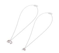 VALICLUD 2pcs Mother Daughter Elephant Necklace Set Matching Jewelry for Women for First Time Moms Heartfelt Keepsake for Everyday Wear