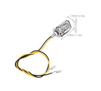 VALICLUD 2pcs Motorcycle Turn Signal Bulbs Mini Transparent Indicator Lights High Luminosity Front Rear Blinker for Racing Motorbike Scooter Dirt Bike