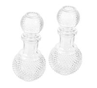 VALICLUD 2Pcs Multifunctional Transparent Glass Wine Decanter Thickened Creative Cocktail Packaging Bottles for Whiskey Red Wine Enhancing Aroma and Taste Household Liquor Dispenser