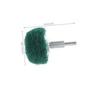 VALICLUD 2pcs Mushroom Shaped Polishing Wheel Handle with Stainless Steel Scouring Pads Fiber Flap Grinding Heads for Rotary Tools Rust Removal and Precision Buffing for Jewelry and