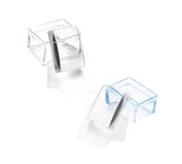 VALICLUD 2pcs Nail Art Stamper for Manicure High-grade Plastic Stampers in Blue and Transparent Use Nail Art Transfer Tools for Salon and Home DIY