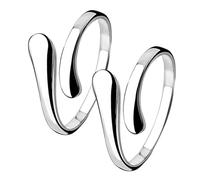 VALICLUD 2pcs Open Twist Rings for Women Unique Cross Design Copper Geometric Finger Rings Durable and Fashionable Jewelry for Daily Wear Show Your Confidence with Minimalist Style