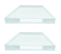 VALICLUD 2pcs Optical Glass Teaching Lens for Middle School Physics Experiments Trapezoidal Glass Brick Science Equipment for Student Experiment and Teaching