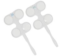 VALICLUD 2pcs Optical Test Flipper Lens for Eye Coordination Exercise and Interactive Vision Training, Plastic and Glass Material, Suitable for Schools and Homes