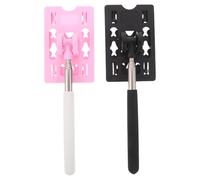 VALICLUD 2pcs Parking Ticket Gate Telescopic Toll Rod Contactless Payment Card Holder Rod Scalable Vehicle Pass Swiping Stick for Easy Toll Payment Parking Garage Gadget