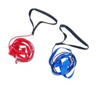 VALICLUD 2pcs Pet Parrot Harness Leash Set, Small Size Wing Flight Training Harness for Birds, Red and Blue Outdoor Bird Flying Harness for Parrot Training and Walking