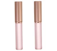VALICLUD 2pcs Pink Lip Brushes Protective Cap Jelly Texture Lipstick Applicators for Women Travel Makeup Tools for Lip Gloss and Lipstick