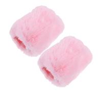 VALICLUD 2pcs Pink Plush Microphone Covers Windproof Artificial Wool Microphone Sleeve Compatible with Sennheiser Mk4 and Mk8 Easy to Carry Protective Mic Windshield for Home and News