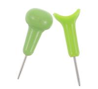 VALICLUD 2pcs Plastic Braille Stylus Pens for Blind Students, Portable and Accurate Braille Writing Tools, for Back to School Teaching and On-the-go Learning