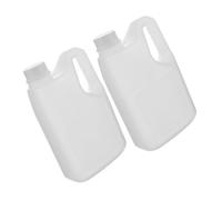 VALICLUD 2pcs Plastic Jugs with Leak Resistant Lids and Portable Handles for Juice Syrup Honey Storage Reusable Liquid Containers for Home and Commercial Use