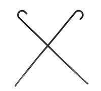 VALICLUD 2PCS Plastic Magician Wand Cane Costume Prop, 4-Section Black Dancing Stick for Stage Performance, Party Cosplay and Pretend Play Accessory