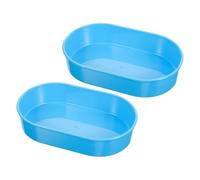 VALICLUD 2pcs Plastic Medication Storage Organizer Tray Small Pill Dispenser for Hospitals Clinics Medical Cart Tray with Compartments Easy to Clean Healthcare Use