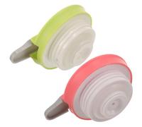 VALICLUD 2Pcs Plastic Water Jug Lid Compact Replaceable Pitcher Caps for Thermal Kettles with Tea Dregs Filter and Portable Carafe Lid Accessories in Pink and Green