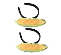 VALICLUD 2pcs Plush Corn Hair Accessories Adorable Dress Up Headbands for Costume Parties Halloween Thanksgiving Fit Fun and Playful Style for All Ages