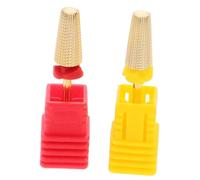 VALICLUD 2pcs Professional Nail Art Sanding Bits Nail Drill Bits Cuticle Polishing Tool Kit