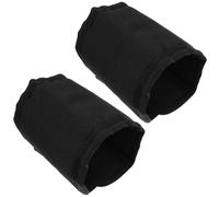 VALICLUD 2pcs Protective Horse Leg Wraps Loose Fitting Boots for Horse Black Oxford Cloth Shock Absorption Snug Fit Breathable Fabric Hooves and Legs Care