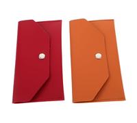 VALICLUD 2pcs Pu Cash Envelopes for Budgeting and Organizing Reusable Money Wallets Ample Storage for Cash and Cards for Weddings and Birthdays