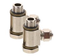 VALICLUD 2pcs Quick Connect Tyre Changer Air Valve Repair Part Hollow Screw Thread Fittings Compatible with Tire Changers for High Pressure Resistant Seamless Installation and Efficient