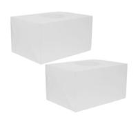 VALICLUD 2pcs Raffle Ticket Boxes for Offices and Schools, Plain Exterior Pp Material Collection Boxes for Collecting Money and Tickets, Suitable for Fundraising and Special Events