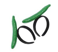 VALICLUD 2pcs Realistic Cucumber Costume Headband for Halloween Party Festival Fun Hair Accessory Playful Vegetable Hairband for Women and Easy to Wear and Stylish