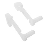 VALICLUD 2pcs Refrigerator Door Stopper Hooks Plastic Fridge Door Catch Bumper Replacement Set Left Right Freezer Hinge Buckle Compatible for Haier Models