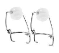 VALICLUD 2pcs Replacement Swing Cap Bottle Stoppers with Sealing Flip Cap for Beer Bottles White Plastic and Iron Material Wide Application for Festive Beer Season