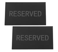 VALICLUD 2pcs Reserved Seating Signs Reserved Table Signs Tent Shaped Stainless Steel Word Easy to Clean Modern Simple Design for Special Events and Banquets