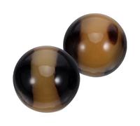 VALICLUD 2pcs Resin Baoding Hand Exercise Balls for Seniors Hand Massage Stress Relief Training Therapy Smooth Surface Ergonomic Grip for Indoor Outdoor Use