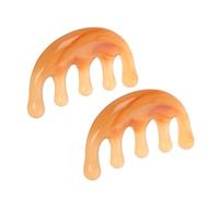 VALICLUD 2pcs Resin Scalp Massage Comb Large Two-color Gua Sha Head Massager Tool for Relaxation and Acupressure for Hair and Scalp Care