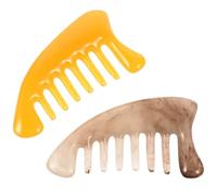 VALICLUD 2pcs Resin Scalp Massager Combs for Head with 8 Teeth, Nervous System Tension and Stress, Sturdy Resin Material, Scalp Cleaning and Relaxation Tool