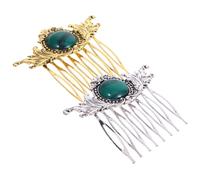 VALICLUD 2pcs Retro Ethnic Hair Combs Side Hair Combs for Women Styling Decorative