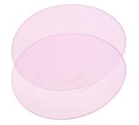 VALICLUD 2pcs Reusable Silicone Facial Mask Making Plates for Women, Portable Face Mask Shapers Tray for Skincare and Makeup, Sturdy Face Mold Tools for Home Spa Use