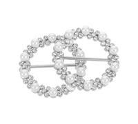 VALICLUD 2pcs Rhinestone Scarf Ring Clips for Women Stylish T-shirt Tie Clips Durable Alloy Corner Knots for Securing Scarves and Wraps Elegant Fashion Accessory for Dresses and Casual