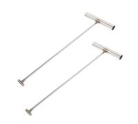 VALICLUD 2pcs Roller Shutter Hook Door Latch Hook Large Opening Lifting Manhole Cover Lifters Iron Metal Manhole Cover Lid Remover Utility Stainless Steel Silver