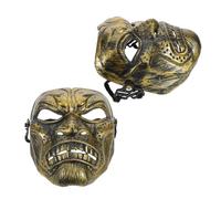 VALICLUD 2pcs Roman Face Masks Vintage Medieval Cosplay Mask Full Face Protection for Halloween Mardi Gras Party Supplies with Realistic Ghost Movie Design