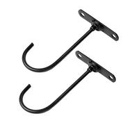 VALICLUD 2pcs Rotatable Banana Holder Hook Under Cabinet Space-Saving Kitchen Storage Rack Black Compact Multipurpose Fruit Hanger for Fresh Bananas Towels