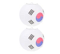 VALICLUD 2pcs Round Paper Lanterns Decorative Hanging Lanterns Unique Design, Easy to Carry and Store, for Birthday and Restaurant Decor