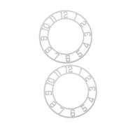VALICLUD 2pcs Round Wall Clock Stickers with Arabic Numerals Acrylic Mirror Self Adhesive Decal for Home Hotel Entryway Easy Installation Modern Living Decor