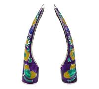 VALICLUD 2pcs Royal-style Nail Covers Chinese Ancient Queen Fingernail Claw Cosplay False Nail Tips for Halloween Party Dance Fingertip Jewelry