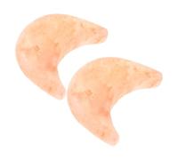 VALICLUD 2pcs Salt Soap Moon Shape Brown Salt Bar, Gentle Cleansing Exfoliating Soap for Face and Foot, Home Use Shower