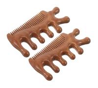 VALICLUD 2pcs Sandalwood Massage Comb Scalp Massager Dandruff Removal Styling Comb for Men Meridians Tool for Hair