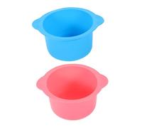 VALICLUD 2pcs Silicone Waxing Bowl and Spatula High Temperature Resistant for Hair Removal Wax Warmers Diy Beauty Salon Use