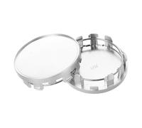 VALICLUD 2pcs Silver Hub Center Caps Outer Inner Vehicle Rim Covers Replacement Wheel Center Caps for Auto Tyre Hub Accessories