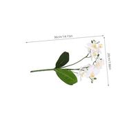 VALICLUD 2pcs Simulation Phalaenopsis Artificial Potted Flowers Artificial Floral Arrangements Silk Orchid Flower Heads Orchid Stems Plants Pvc