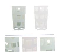 VALICLUD 2pcs Small Hay Rack Food Dispenser for Rabbits Guinea Pigs Chinchillas, Fixed Anti-Waste Grass Holder Large Capacity, Blue and White Hay Basket for Small Pets